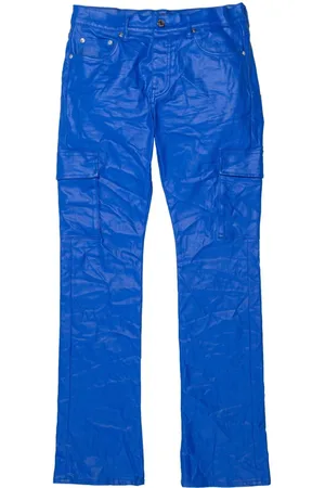 Purple Brand Logo-patch straight-leg trousers