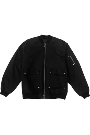 Purple Brand Poly logo-print bomber jacket