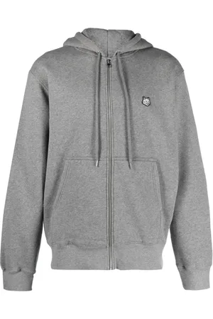 Maison Kitsuné Fox-patch cotton hoodie