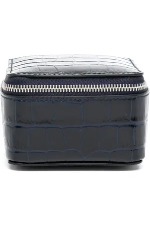 SMYTHSON Crocodille-effect leather box
