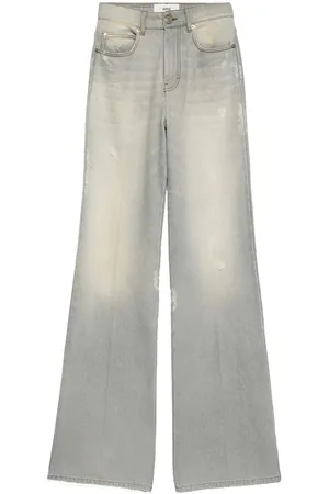 Ami Wide-leg organic-cotton jeans