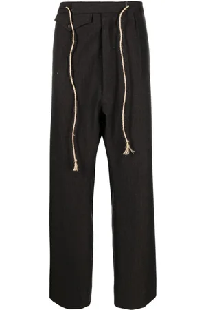 Maison Margiela Drawstring-waist wool trousers
