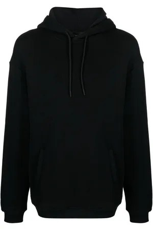 Emporio Armani Logo-embossed cotton hoodie
