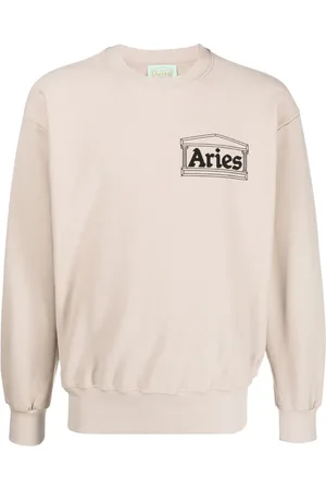 ARIES Logo-print ribbed sweatshirt