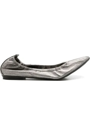 Sarah Chofakian Julia -effect ballerina shoes