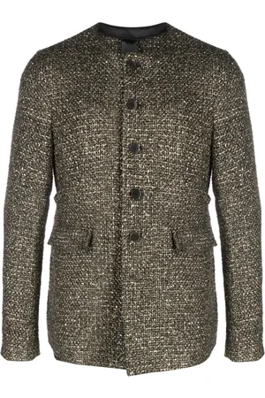 SAPIO Lamé-effect bouclé jacket