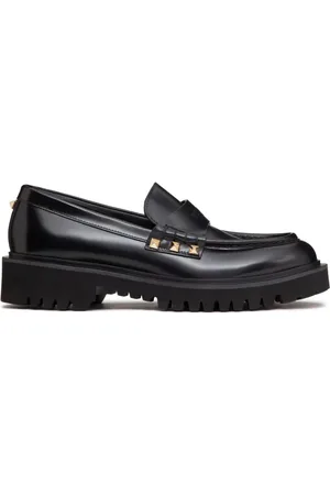 VALENTINO GARAVANI Rockstud leather looafers