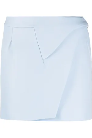 WARDROBE.NYC Asymmetric high-waisted miniskirt
