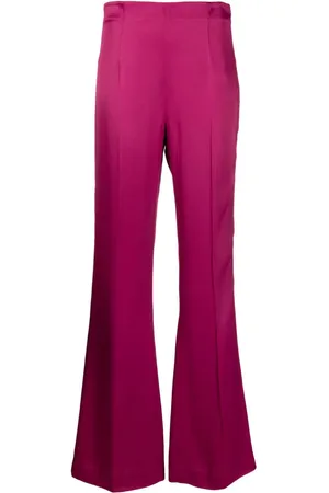 Twin-Set High-waisted flared satin trousers