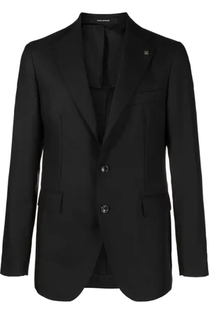 TAGLIATORE Logo-plaque single-breasted blazer
