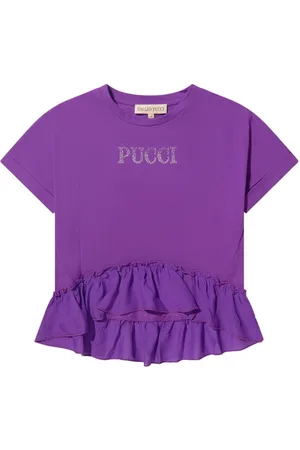 PUCCI Junior Logo-embellished cotton T-shirt