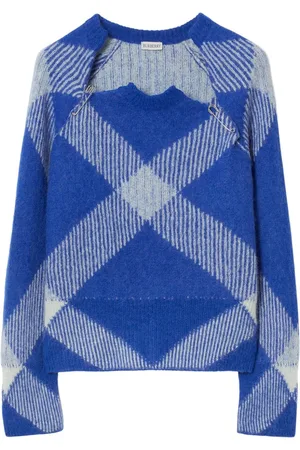Burberry Check alpaca-wool blend jumper