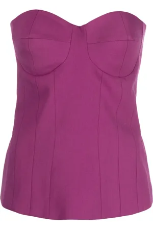 FEDERICA TOSI Bustier-neckline strapless top