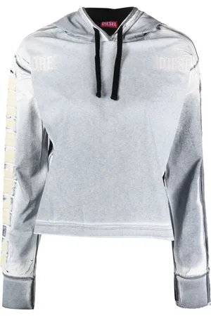 Diesel F-Carlye logo-embroidered cotton hoodie