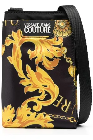 VERSACE Baroque-print shoulder bag