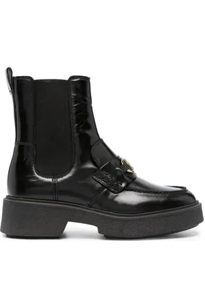 Tommy Hilfiger 45mm logo-plaque ankle boots