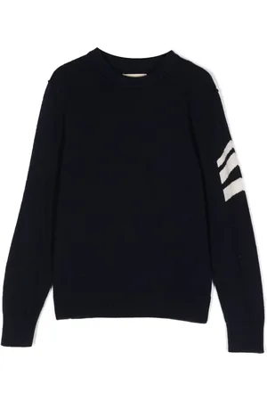 Zadig & Voltaire Stripe-detail fine-knit jumper