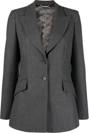 Alberta Ferretti Single-breasted virgin wool blazer