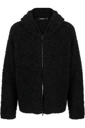 Nahmias Slogan-print hooded coat