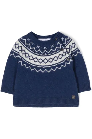 Tartine Et Chocolat Intarsia-knit wool jumper