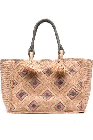 Made for a woman Large Holy straw tote bag