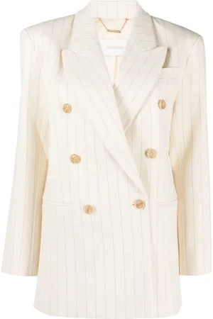 ZIMMERMANN Luminosity pinstriped double-breasted blazer