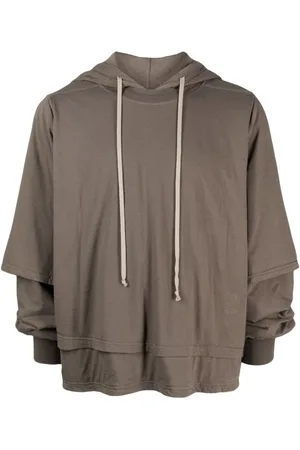 Rick Owens Layered cotton hoodie
