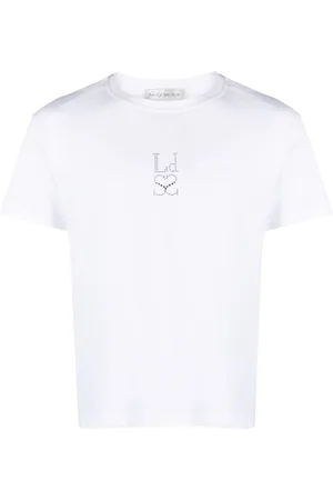 Ludovic De Saint Sernin Crystal-logo cotton T-shirt