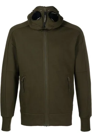 C.P. Company Goggles-detail fleece hoodie