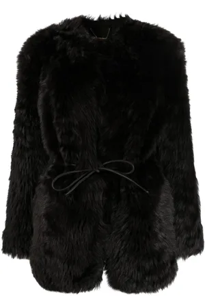 ZIMMERMANN Tie-waist shearling jacket
