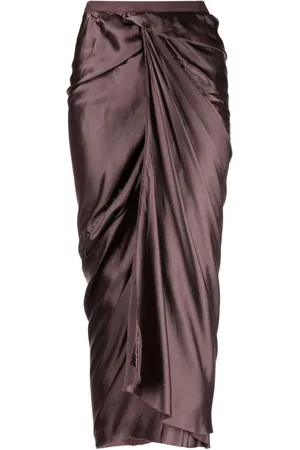 Rick Owens Gonna wrap-design skirt
