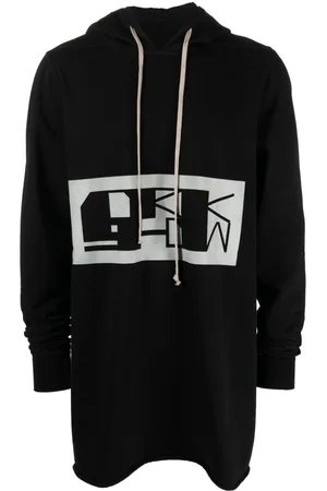 Rick Owens DRKSHDW logo-print hoodie