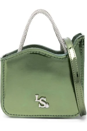 LE SILLA Ivy crystal-handles faux-leather mini bag