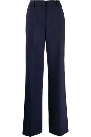 OFF-WHITE Wide-leg virgin-wool-blend trousers
