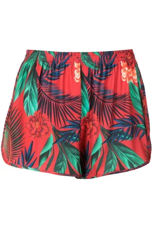 Lygia & Nanny Lee botanical-print mini shorts