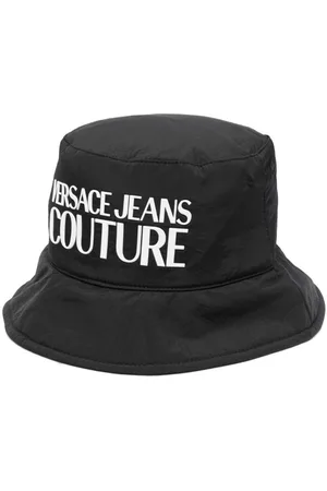 VERSACE Logo-print bucket hat
