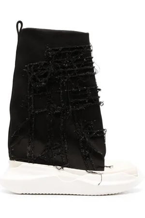 Rick Owens Slashed Fogachine high-top sneakers