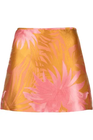 Cynthia Rowley Floral-jacquard mini skirt