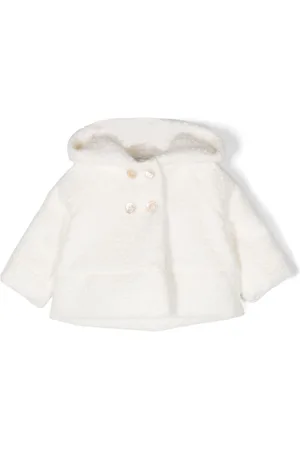 LA STUPENDERIA Hooded shearling coat