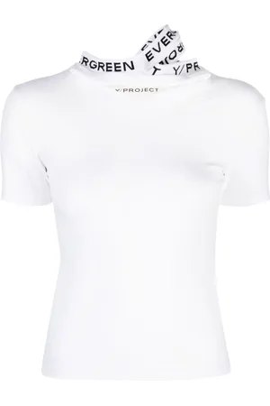 Y / PROJECT Logo-jacquard triple-collar T-shirt