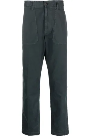Stone Island Mid-rise straight-leg trousers