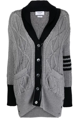 Thom Browne Signature 4-bar stripe cardigan