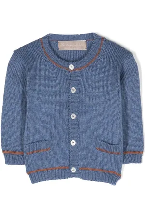LA STUPENDERIA Contrasting-trim knitted cardigan