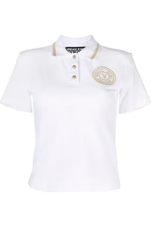 VERSACE V-Emblem polo top