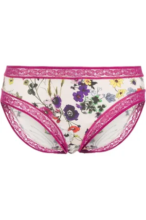 ERES Fougère floral-print silk briefs