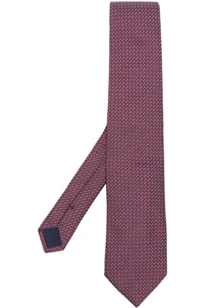 corneliani Geometric-print silk tie