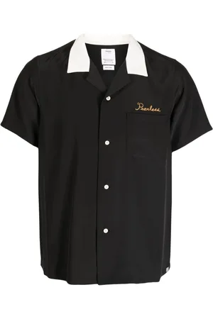 VISVIM Logo-embroidered silk shirt