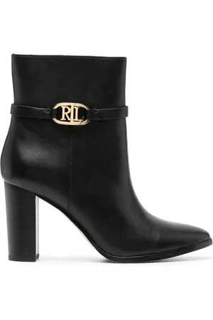 Ralph Lauren Maxie 90mm leather boots