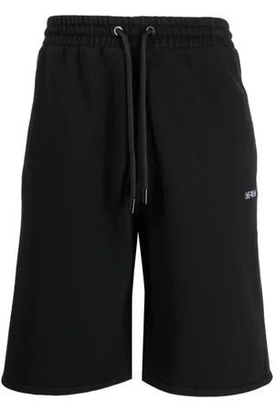 OFF-WHITE Stitch Diag cotton track shorts