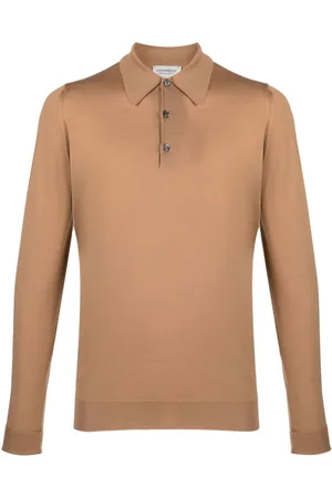 JOHN SMEDLEY Dorset wool polo shirt